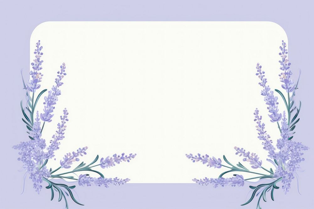 Lavender border frame backgrounds pattern flower. AI generated Image by rawpixel.