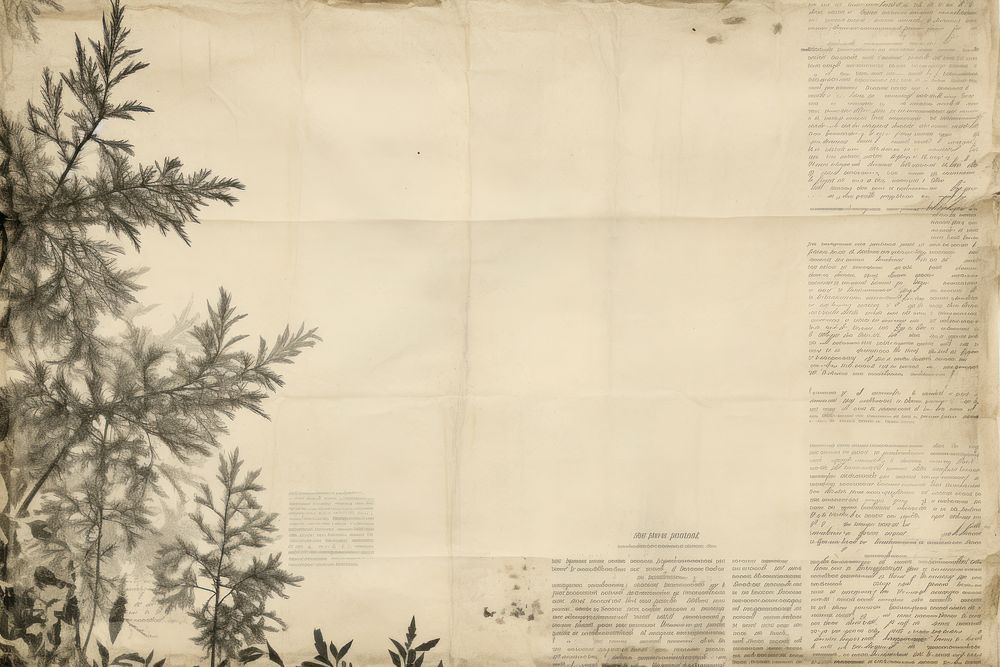 Conifers leaf ephemera border page backgrounds document.