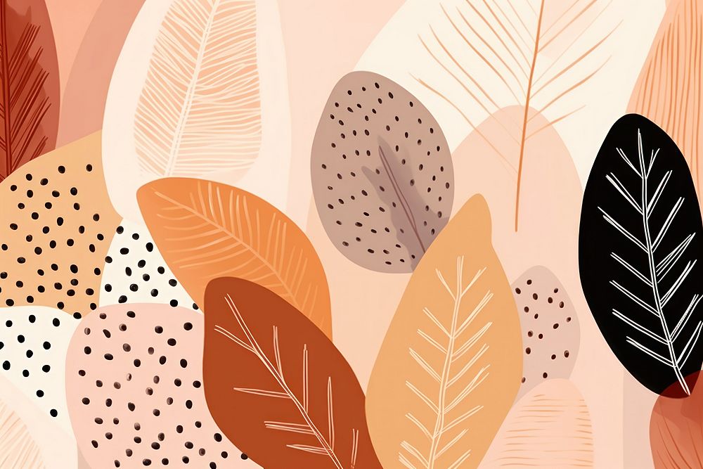  Shapes and leaves backgrounds pattern plant. AI generated Image by rawpixel.