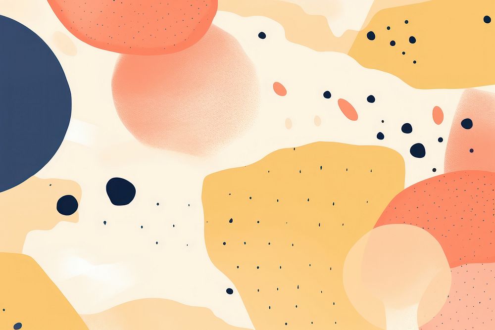  Shapes and leaves abstract pattern art. AI generated Image by rawpixel.