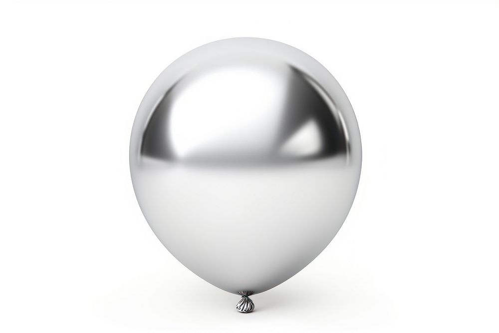 Balloon Chrome material balloon sphere white.