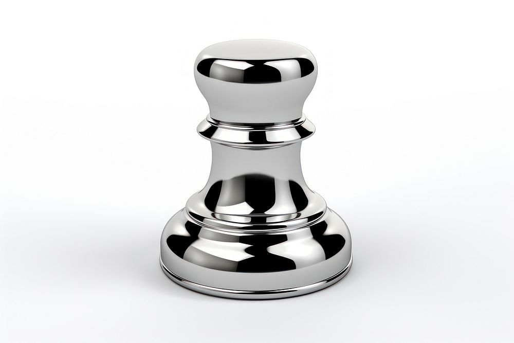 Chess of rook Chrome material white background seasoning eggcup.