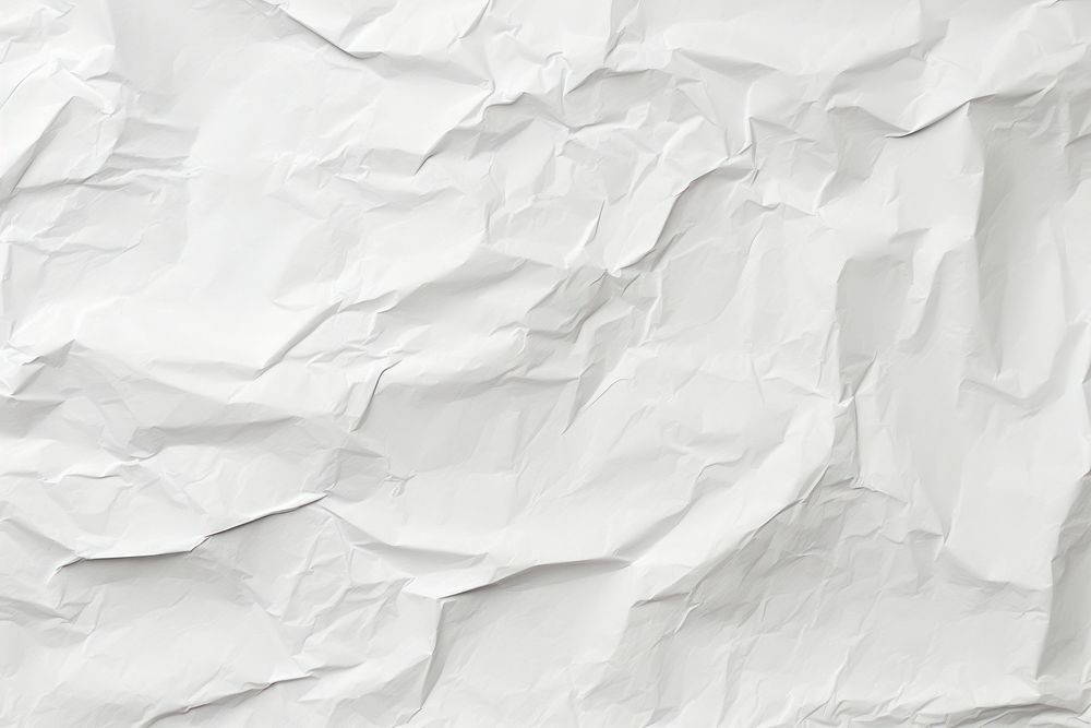 Crumpled paper texture backgrounds white monochrome. AI generated Image by rawpixel.