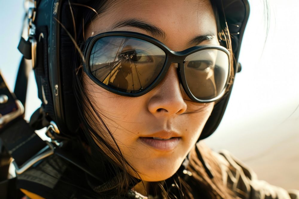  Paramotor sunglasses portrait adult. AI generated Image by rawpixel.