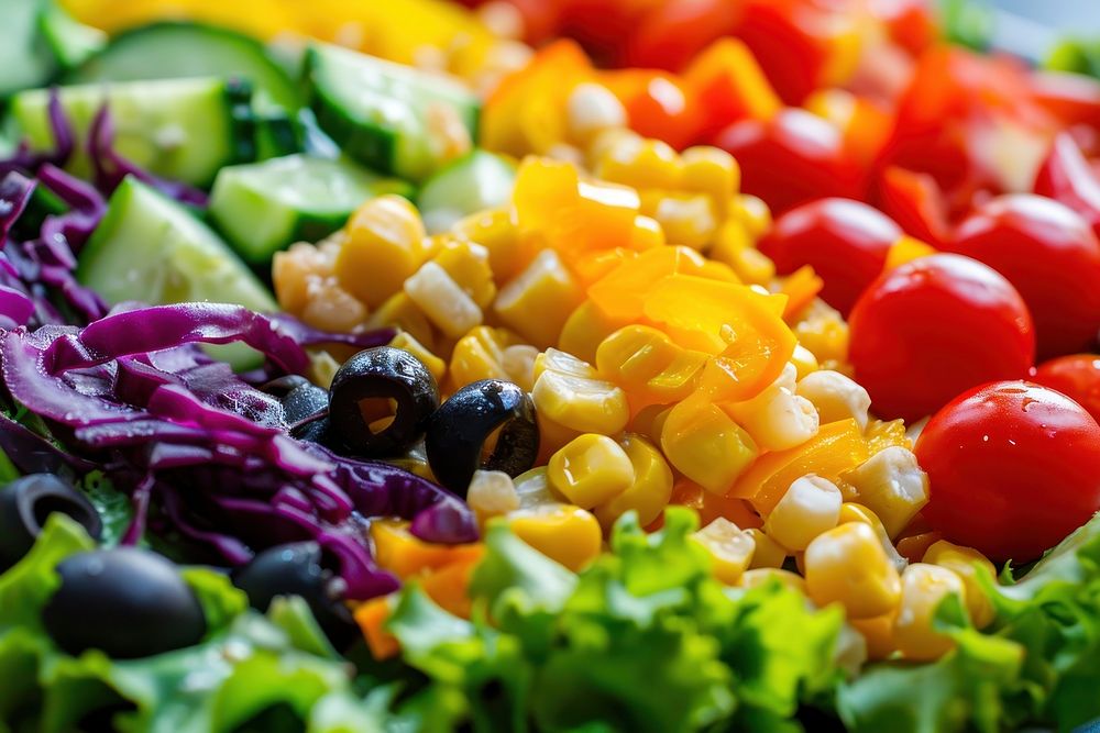 Healthy salad food backgrounds medication. AI generated Image by rawpixel.