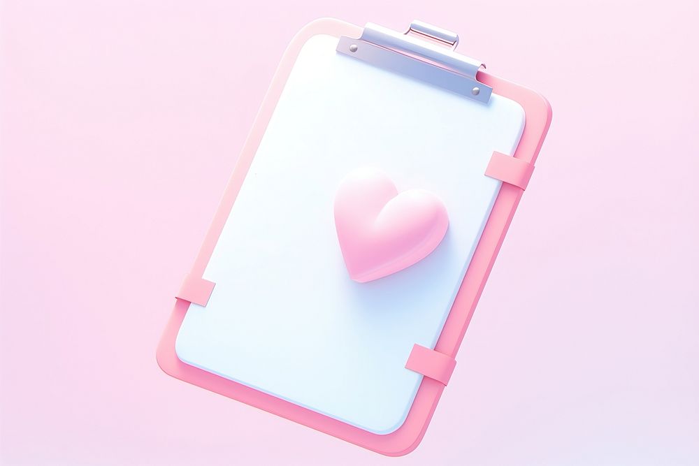 Hand holding a clipboard electronics heart petal. AI generated Image by rawpixel.