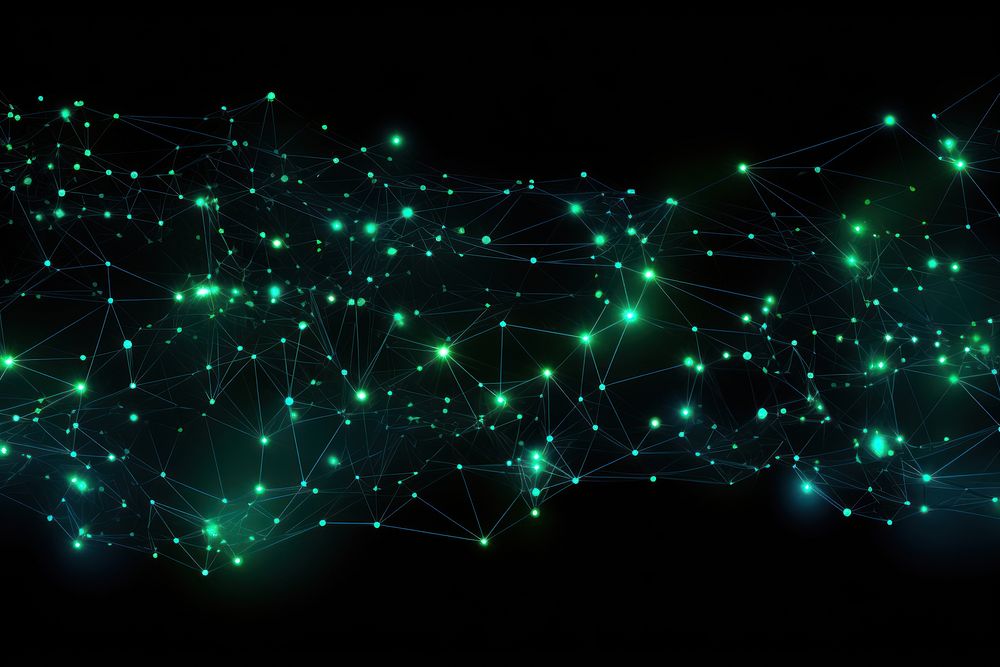  Neon network connection backgrounds light night. AI generated Image by rawpixel.