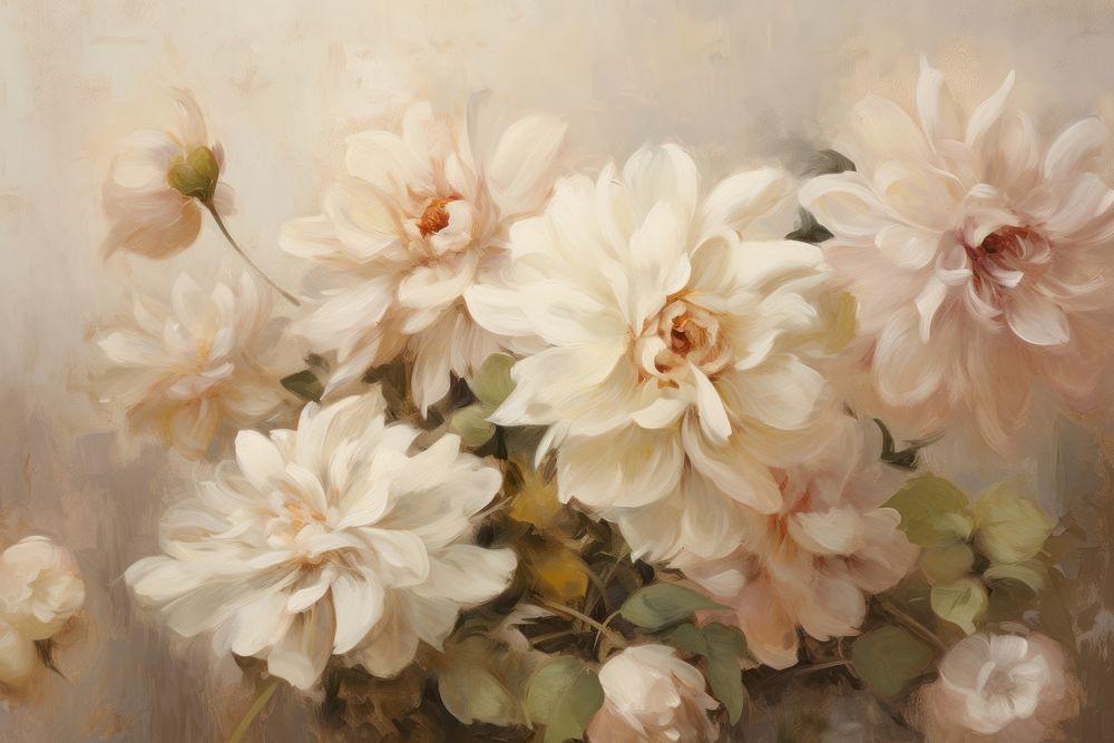  Floral painting backgrounds flower. AI generated Image by rawpixel.