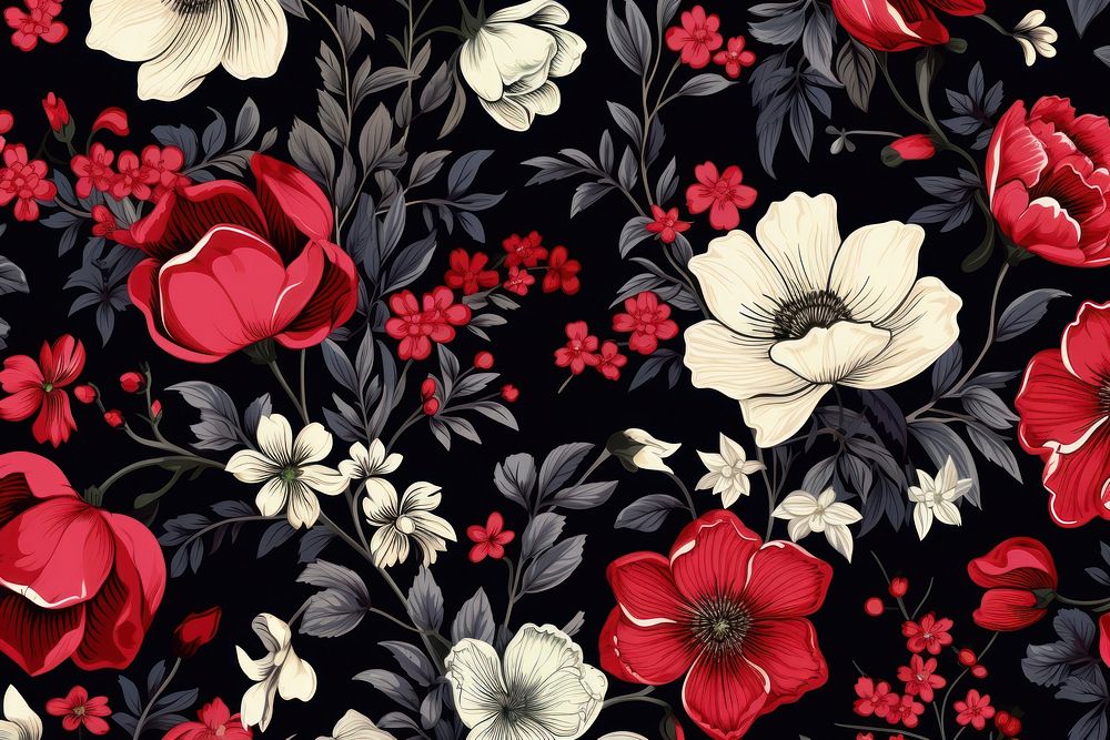 Floral pattern backgrounds flower petal. AI generated Image by rawpixel.