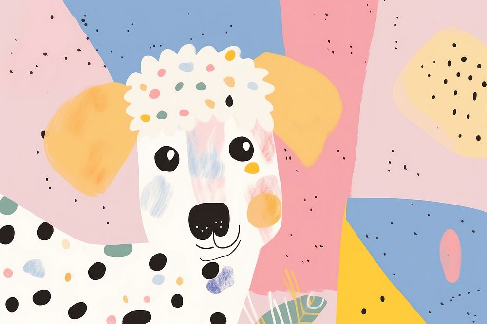 Dog background art backgrounds pattern.