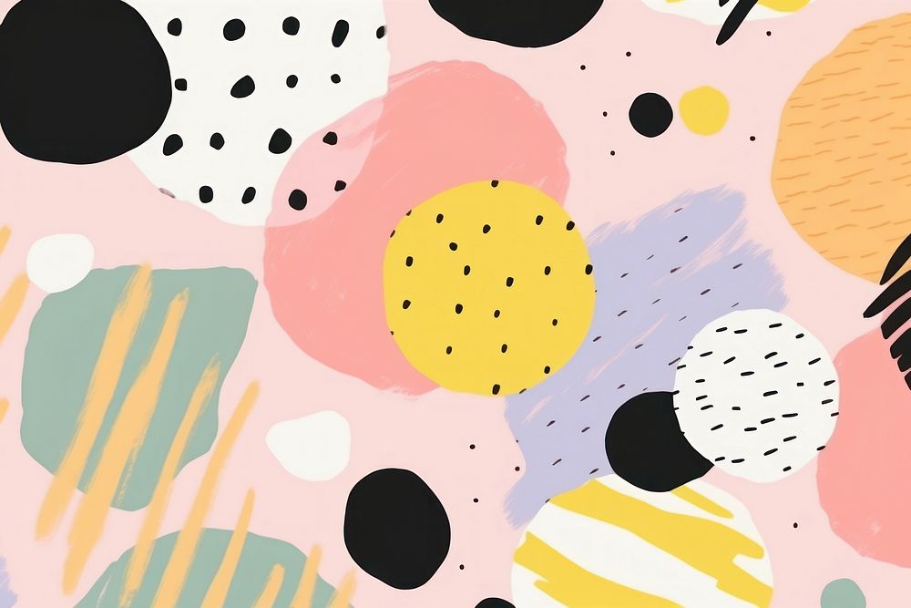 Memphis polka dot background art backgrounds abstract.