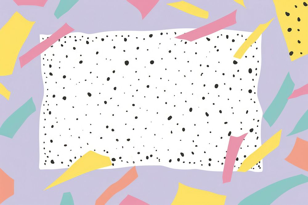 Confetti copy space frame paper backgrounds pattern.