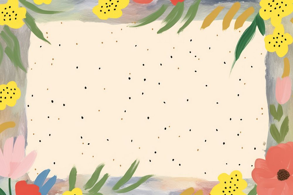 Flower copy space frame backgrounds pattern paper.