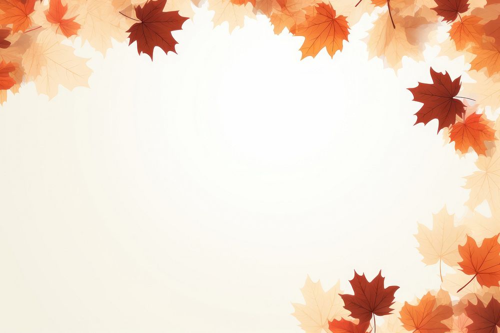 Frame illustration autumn maple leaves | Free Photo Illustration - rawpixel