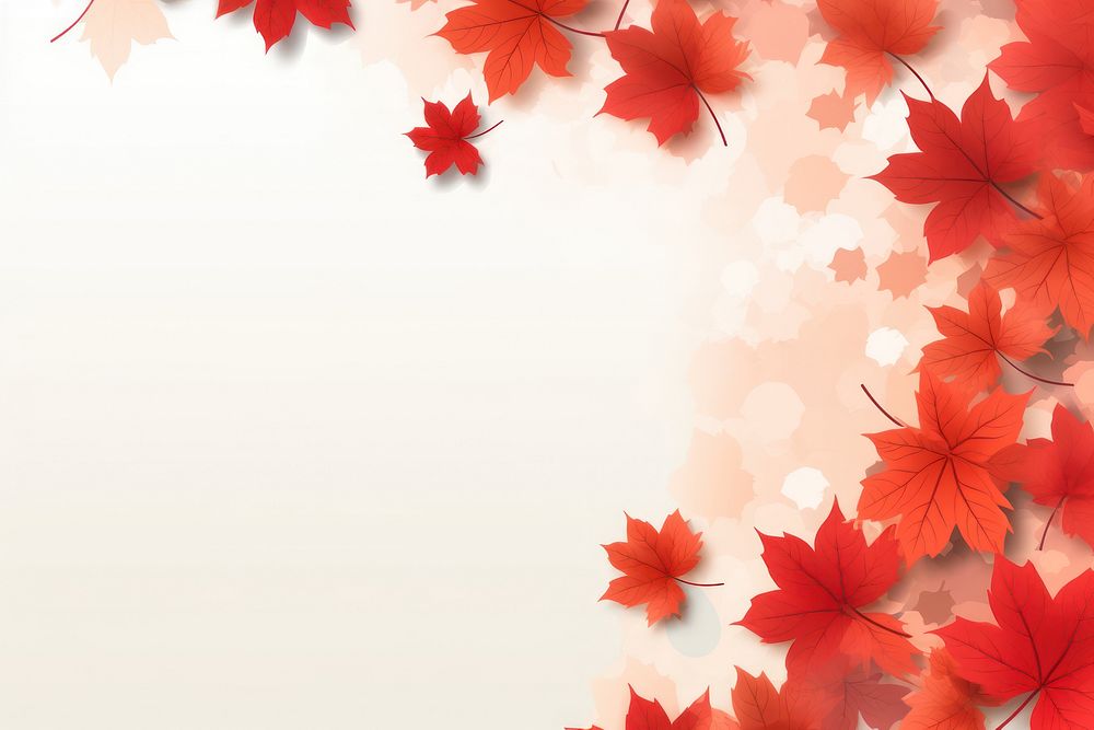 Frame illustration of autumn maple plant leaf. AI generated Image by rawpixel.