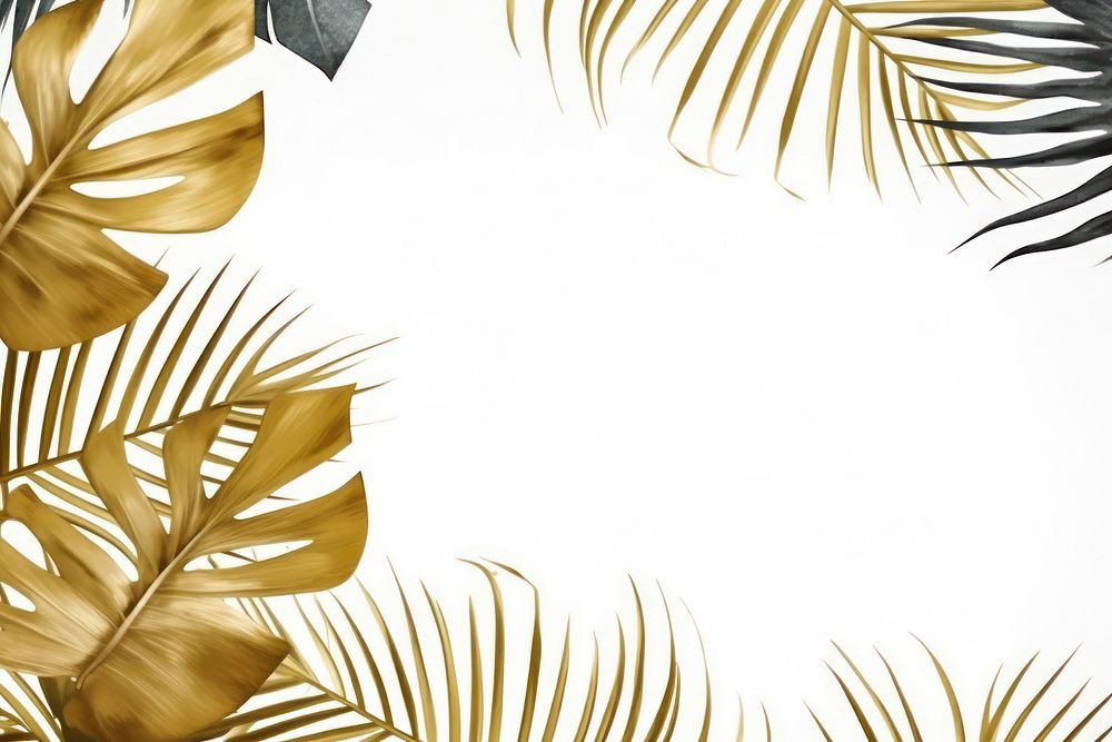Monstera leaf border frame backgrounds pattern nature. AI generated Image by rawpixel.