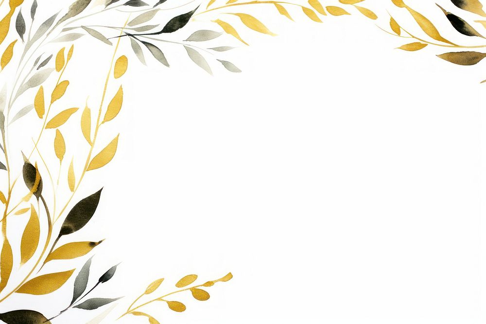 Olive leaf border frame backgrounds pattern plant. AI generated Image by rawpixel.