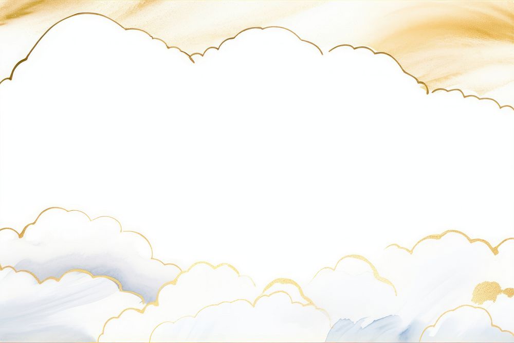 Cloud border frame backgrounds outdoors paper. AI generated Image by rawpixel.