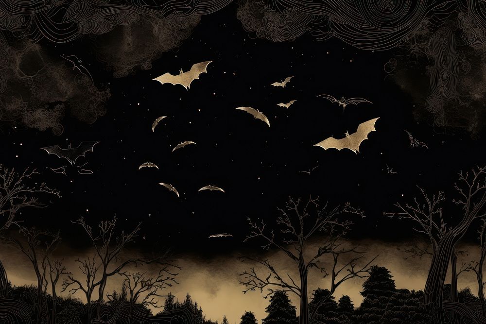 Bats night outdoors nature.