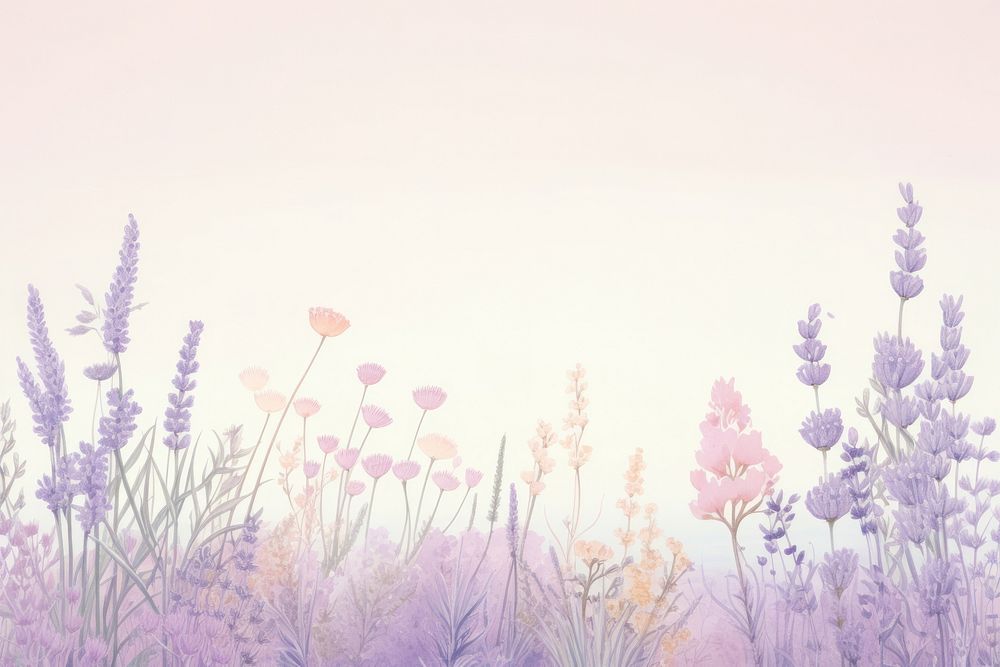 Lavender backgrounds outdoors blossom. AI generated Image by rawpixel.