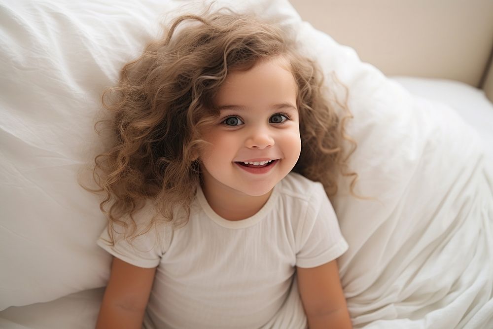 Baby girl portrait smiling child.
