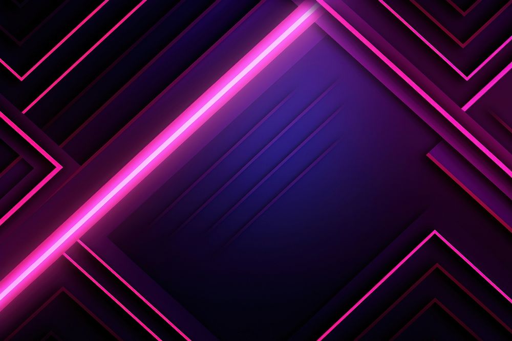  Pink and purple neon lines backgrounds light illuminated. AI generated Image by rawpixel.