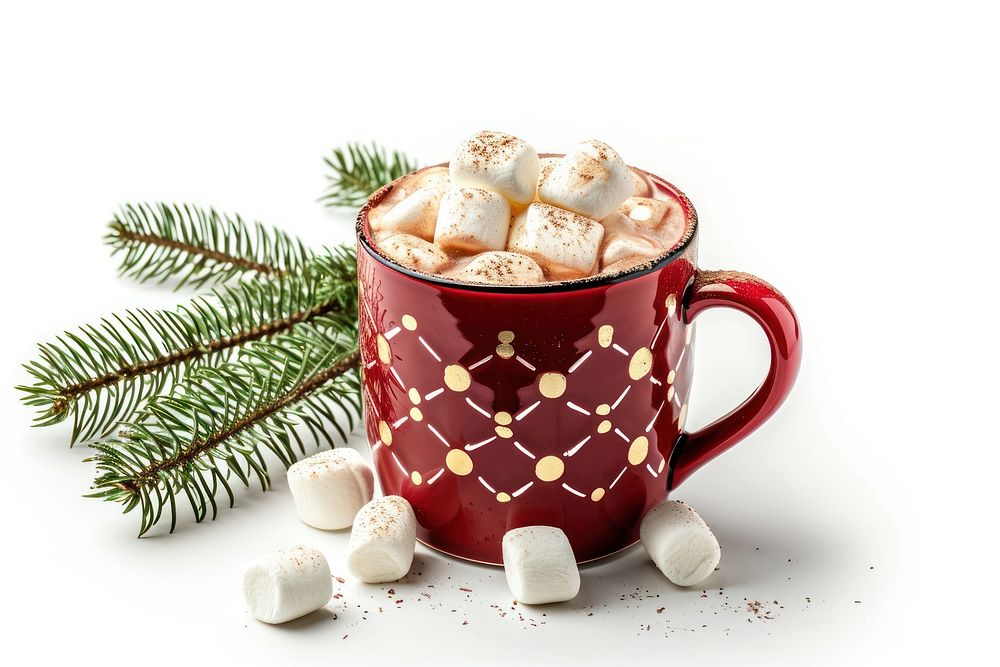 Hot chocolate drink mug christmas.