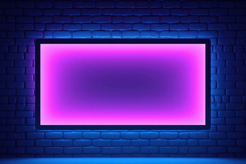  Neon lighting glowing purple. AI generated Image by rawpixel.