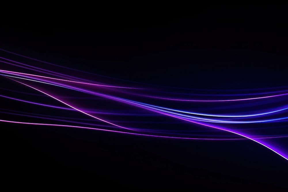  Neon light lines on black background purple backgrounds night. AI generated Image by rawpixel.