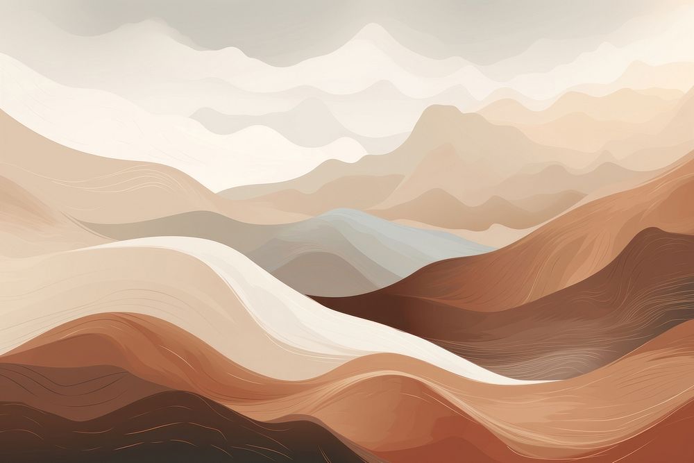  Ocean wave and mountain landscape backgrounds abstract. AI generated Image by rawpixel.