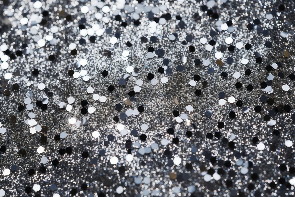 Silver colored glitter backgrounds shiny monochrome. AI generated Image by rawpixel.
