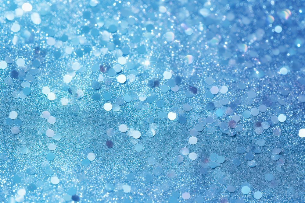Light blue glitter texture backgrounds snowflake defocused. AI generated Image by rawpixel.