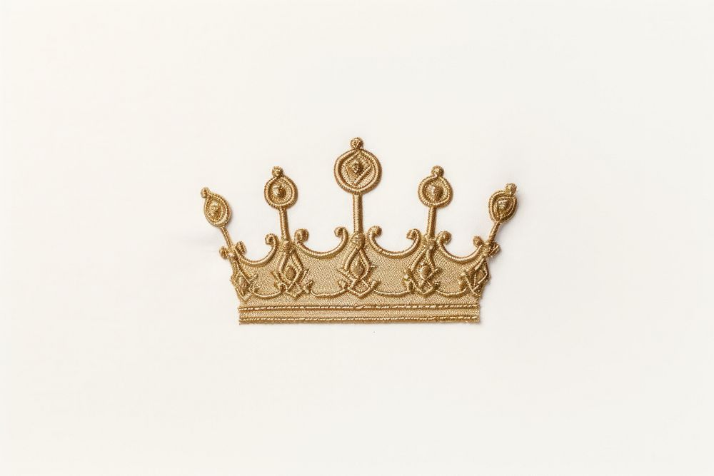 A crown embroidery style accessories creativity accessory.