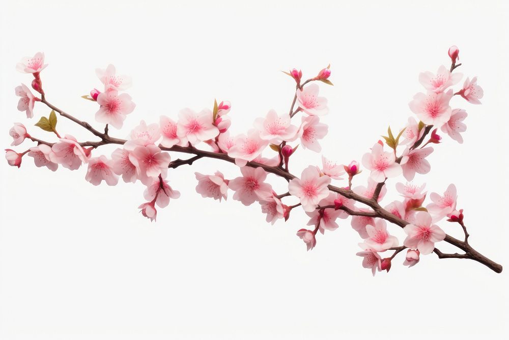 Sakura blossom branch flower. AI generated Image by rawpixel.