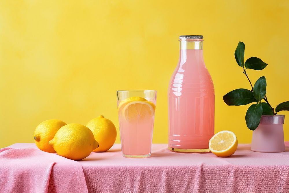 Lemonade grapefruit table juice.