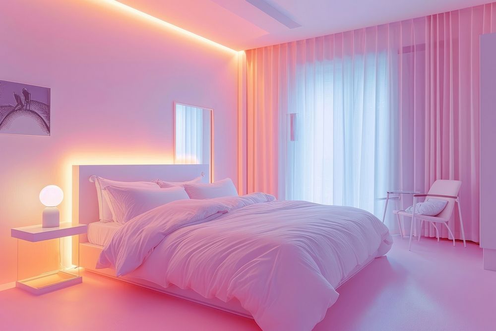 Bedroom furniture pillow interior design.