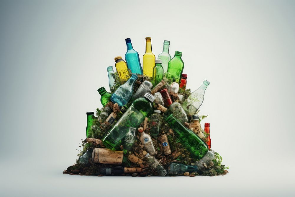 Recyclable bottle drink refreshment. AI generated Image by rawpixel.