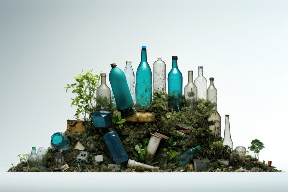 Recyclable bottle plant container. AI generated Image by rawpixel.