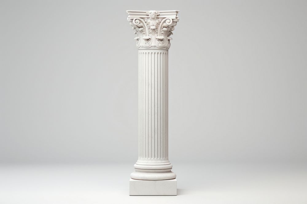 Old classical greek column architecture colonnade sculpture.