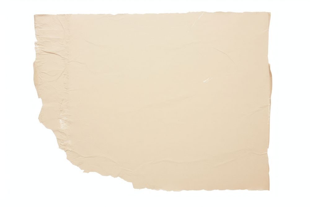 Cream paper collage element backgrounds abstract white background.