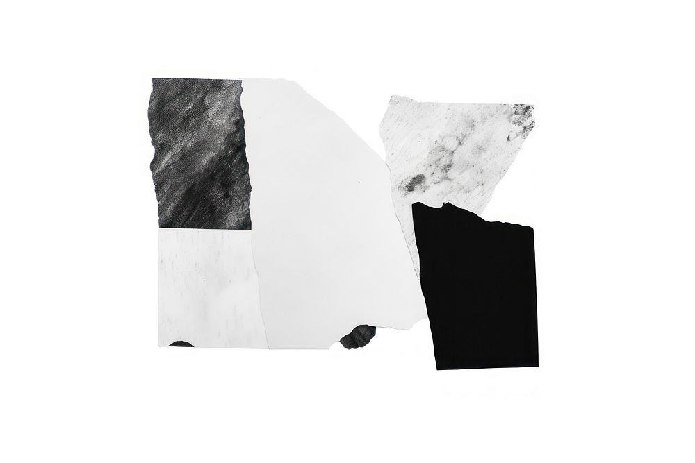 Marble paper collage element white art white background.