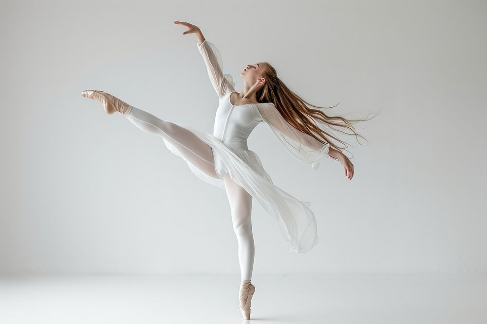 Young graceful woman ballet dancing dancer.
