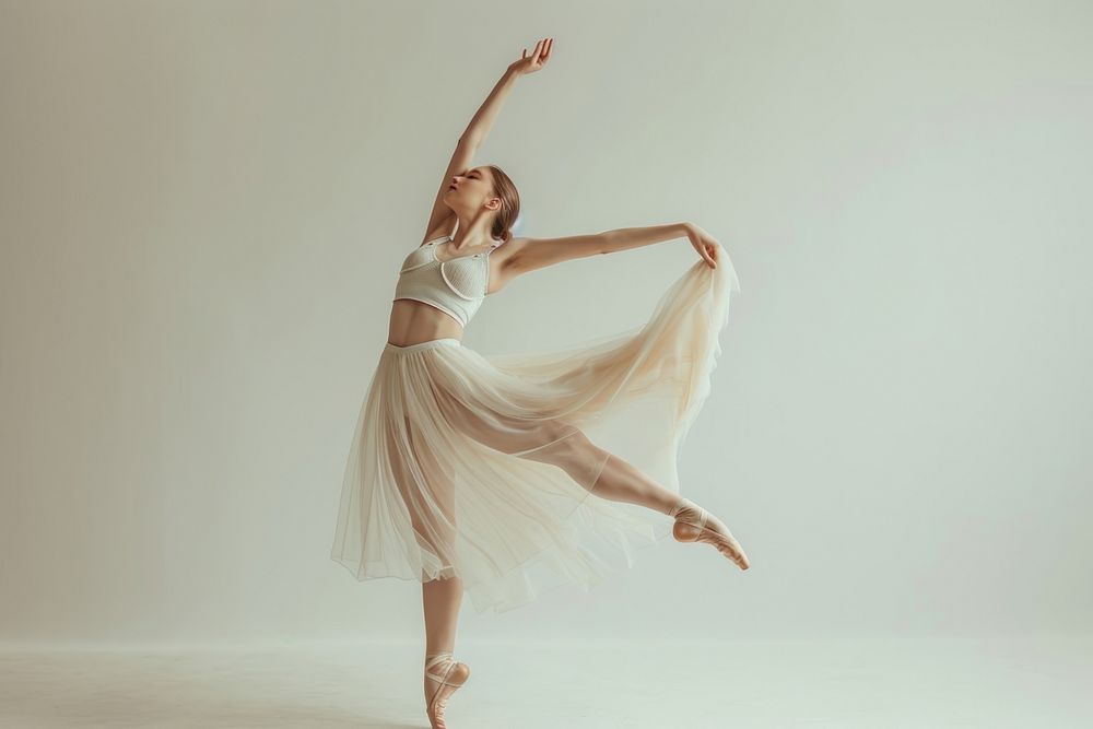 Young graceful woman ballet dancing dancer.