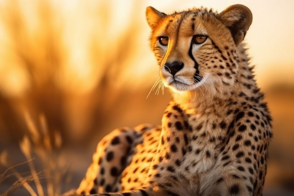 Beautiful cheetah sitting wildlife animal mammal.