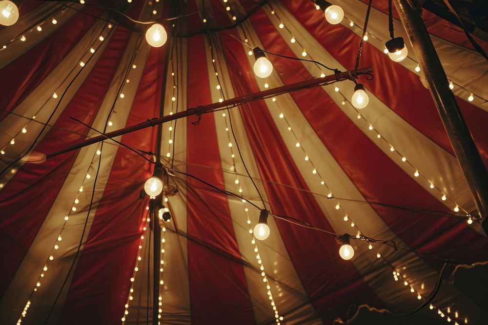 Circus lighting architecture illuminated.