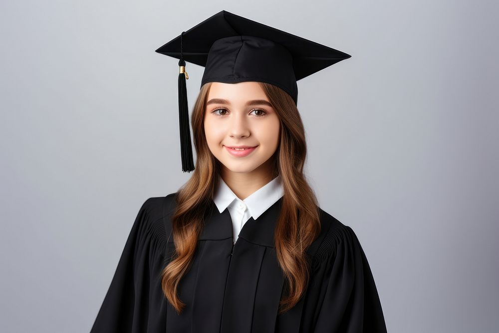 Graduating student girl graduation intelligence certificate. AI generated Image by rawpixel.