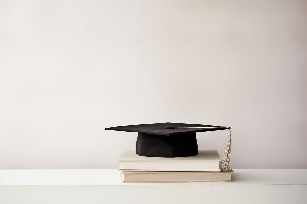 Graduation cap intelligence mortarboard certificate. AI generated Image by rawpixel.