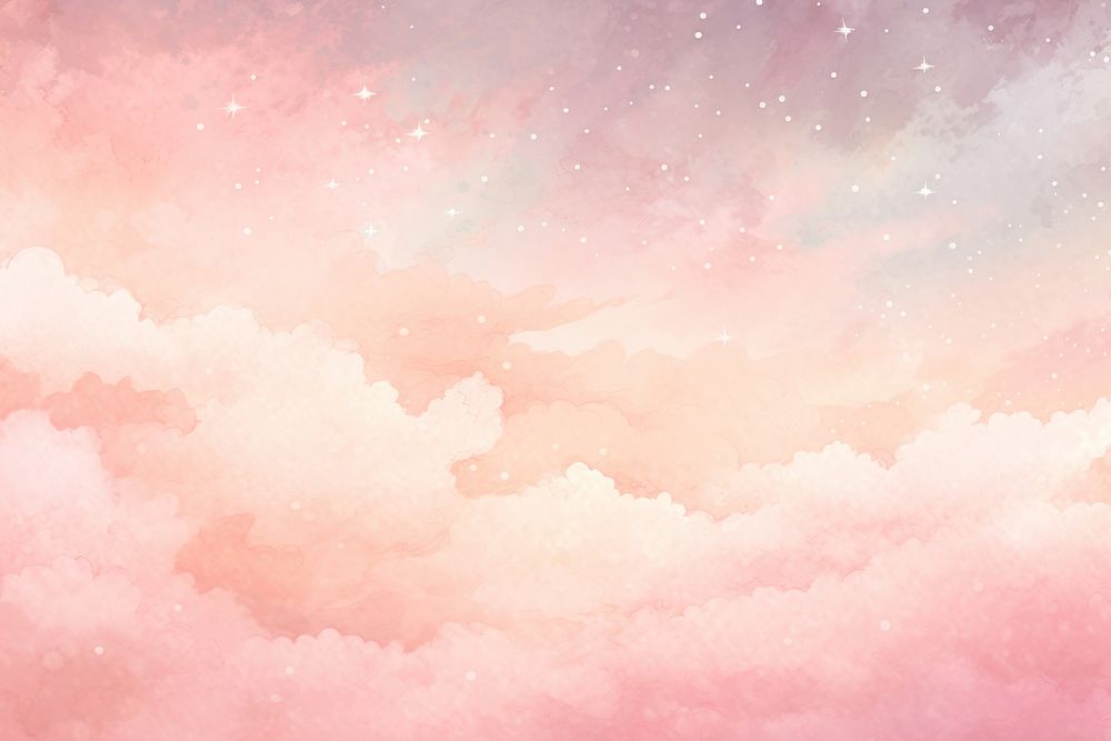  Pink clouds sky astronomy outdoors. AI generated Image by rawpixel.