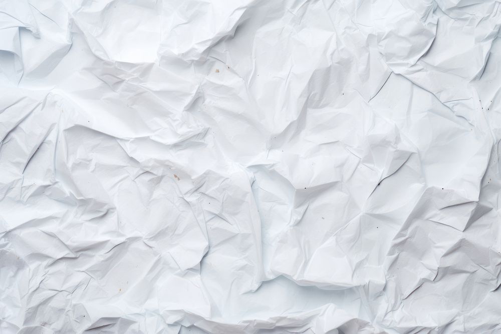 Recycled crumpled white paper backgrounds textured wrinkled. AI generated Image by rawpixel.