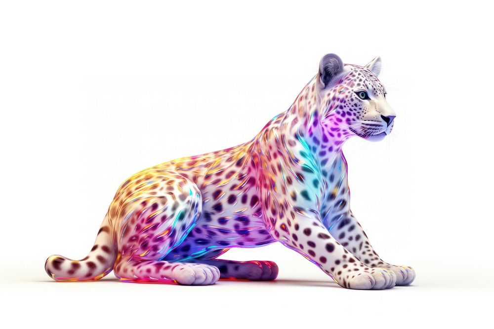 Cheetah iridescent wildlife leopard animal.